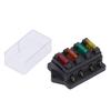 4 Way Blade Fuse Holder Box Waterproof with 4pcs Fuse for 12V24V Auto Car Marine Boat