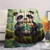 1PC Forest System Print FlAannel Blanket, High Quality Comfortable for All Seasons, Home Decor, Warmth and Comfort