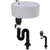 Flip-Top Flexible Sink Drain Pipe Set Retractable Deodorant Drainage Tube Basin Installation For Bathroom Kitchen Accessories