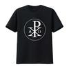 Chi Rho Konstantinkreuz Symbol T-Shirt Einzigartiges Christliches Design Für Unisex Und Unisex Vintage Leicht Stilvolles Grafikdesign