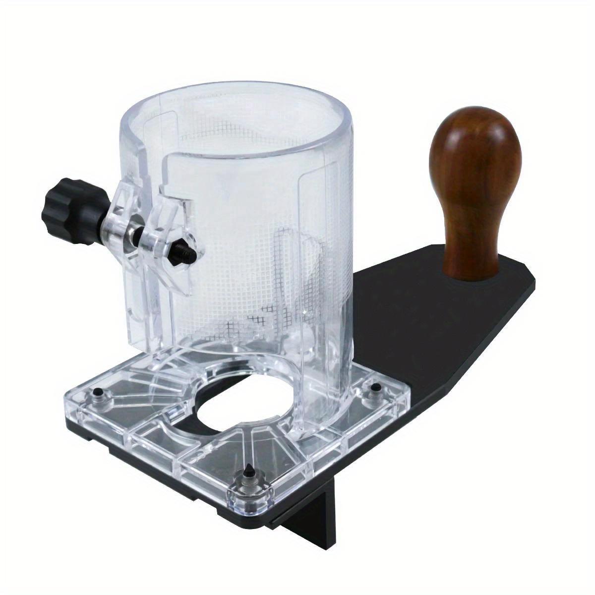 

Precision Trimmer Router Transparent Base Kit, Multi Woodworking Trimmer Router Base Milling Guide Board Router Plunge Base Tool 1PC
