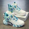 Children's Shoes Boys' Basketball Shoes Spring and Summer New Mesh Breathable Sports Shoes Swing Button Medium and Older Children's Running Shoes
