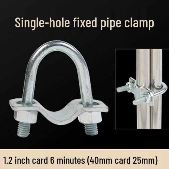 Stainless Steel Double U-Shaped Clamp for Delivery Bed/Galvanized Greenhouse Hose Tube Fastener