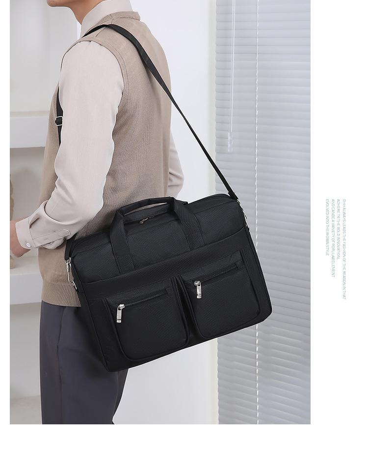 Men's Large Capacity Wear-Resistant Business Laptop Briefcase and Travel Handbag