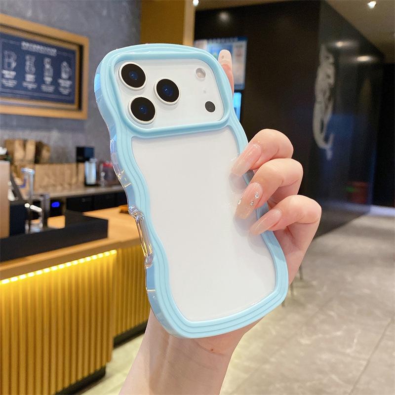 Capa de Celular Transparente Dois em Um para iPhone 13 a 16 Pro Max