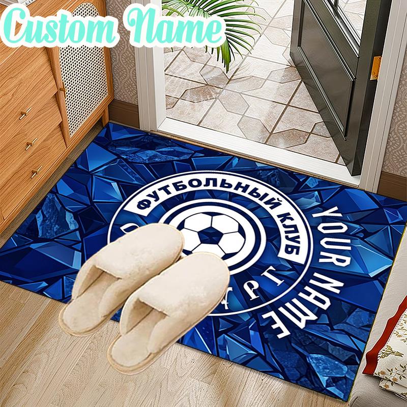 Custom Name Football Club Orenburg Emblem Rug Office Rug Chair Mat Non Slip Carpet Rugs for Bedrooms Dining Room Living Room Home Decor gifts
