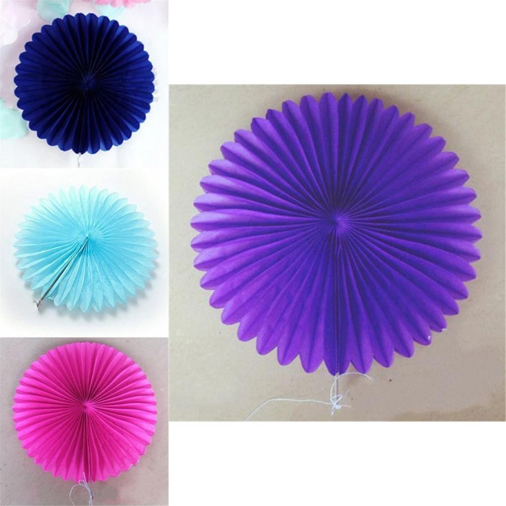 Beautiful Paper Fan Flower Decorations For Stunning Baby Shower Party Displays