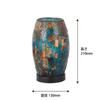 Ishiguro Mosaic Lamp, Klimt, Red, H21 x W13 x D13cm