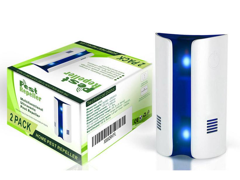 Ultrasonic & Electromagnetic Insect and Rodent Repeller Plug-in
