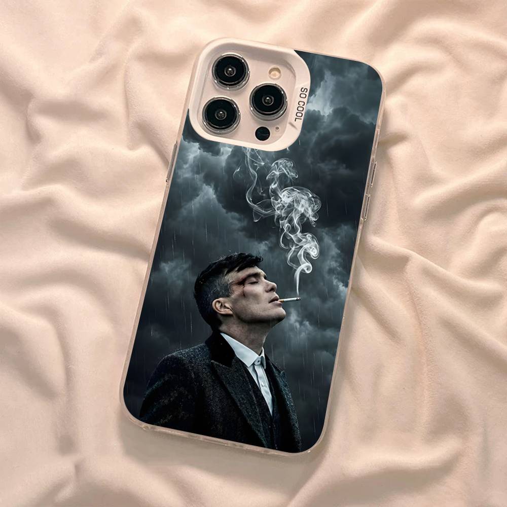 Θήκη Κινητού Ταινίας P-Peaky-S B-Blinders Για IPhone 17 16 Plus Pro Max 15 14 13 12 11 Ματ Πολύχρωμα Καλύμματα
