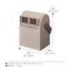 Doshisha PocaraSwing Ceramic Heater with High 2 Operation Settings Off and Child Brown Upward-Facing Airflow, + Fan, Timer, Tip-Over Switch,