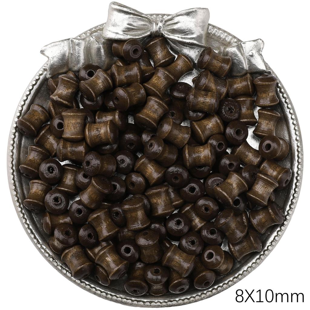 Wood Round Loose Beads For DIY Jewelry Making Bracelet Necklace