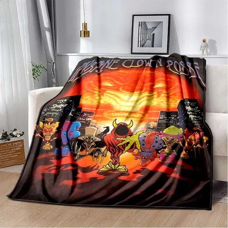 Insane Clown Posse Band Blanket ICP Juggalo Faygo HIP HOP Soft Flannel Kid's Warm Blanket Bedroom Sofa Bed Travel Picnic Blanket