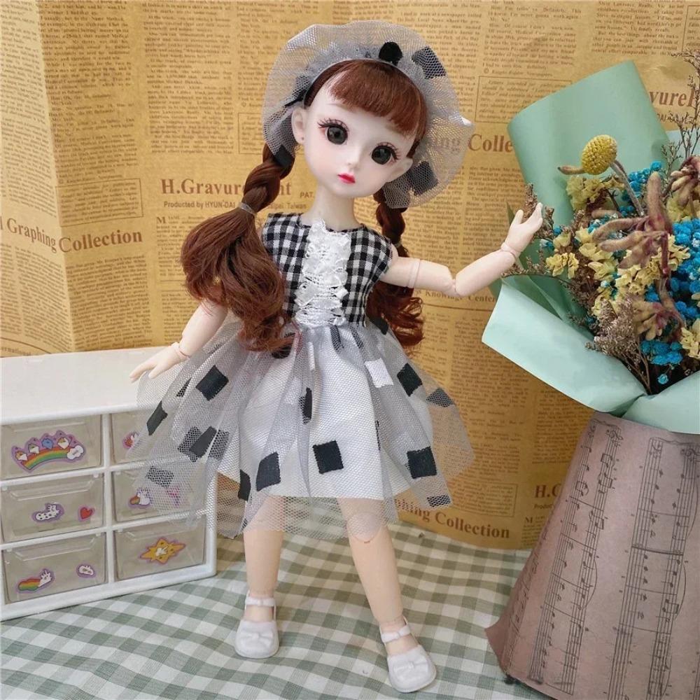 Removable Joints Girl Princess Doll Humanoid Doll Dress BJD Doll 30cm Baby Dolls  Girls Toy