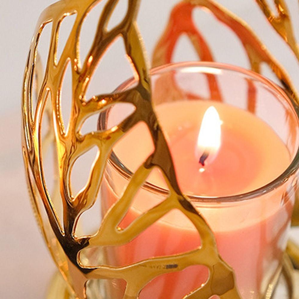 Nordic Style Candle Holder Desktop Ornament Candlelight Dinner Props  Festival Party Decor Supplies