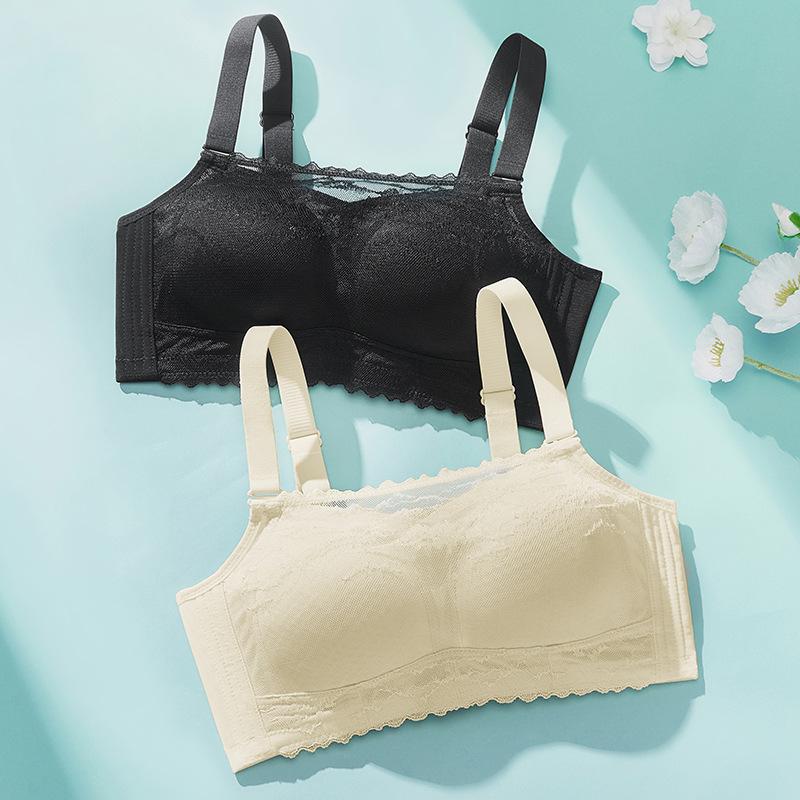 Spring and Summer Anti-light Tube Top, Large Breasts Show Small Gathering, No Steel Ring Bra, Ventilation Hole, Anti-sagging, External Expansion