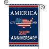 Bandiera da Giardino 250° Anniversario USA, Stendardo Verticale da Esterno a Doppia Faccia per il 4 Luglio, Bandiera da Giardino