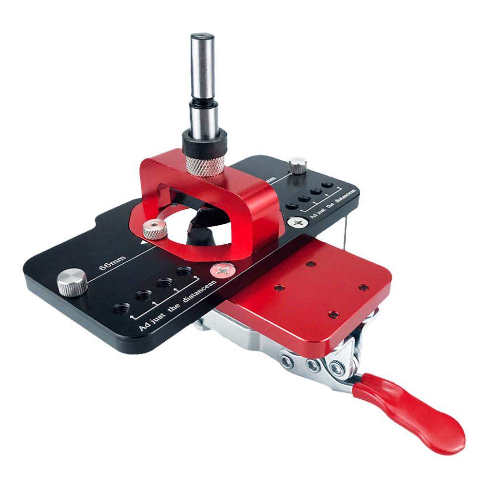 

35mm Concealed Hinge Drilling Jig Hinge Boring Hole Drill Guide Locator 35mm Hinge Boring Jig Puncher Template for Door Cabinets