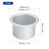 uxcell 2pcs Aluminum Drop-in Cup 2.48" x 4" Drink Holder Poker Table Cup
