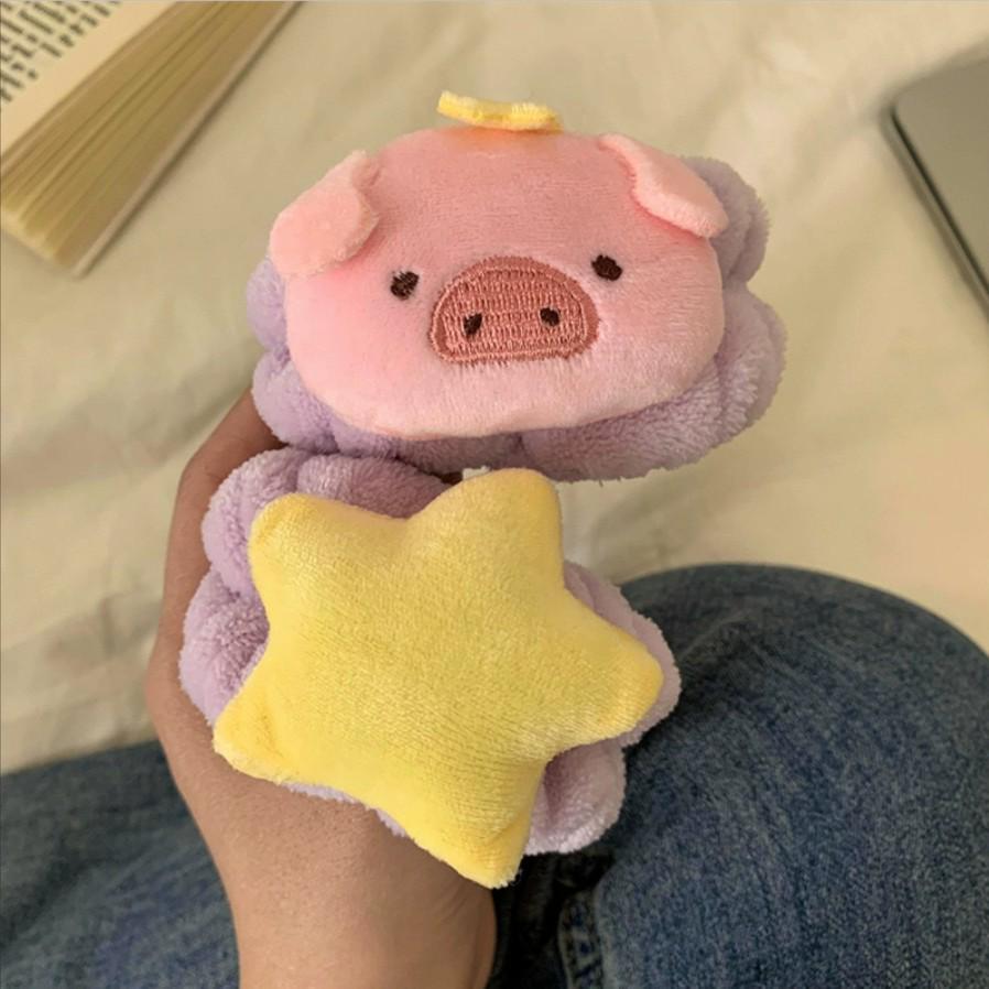 Cute Cartoon Toast Face Washing Waterproof Wristbands - Absorbent, Moisture-Proof Wrist Guards for Toiletries and Sweat Absorption.