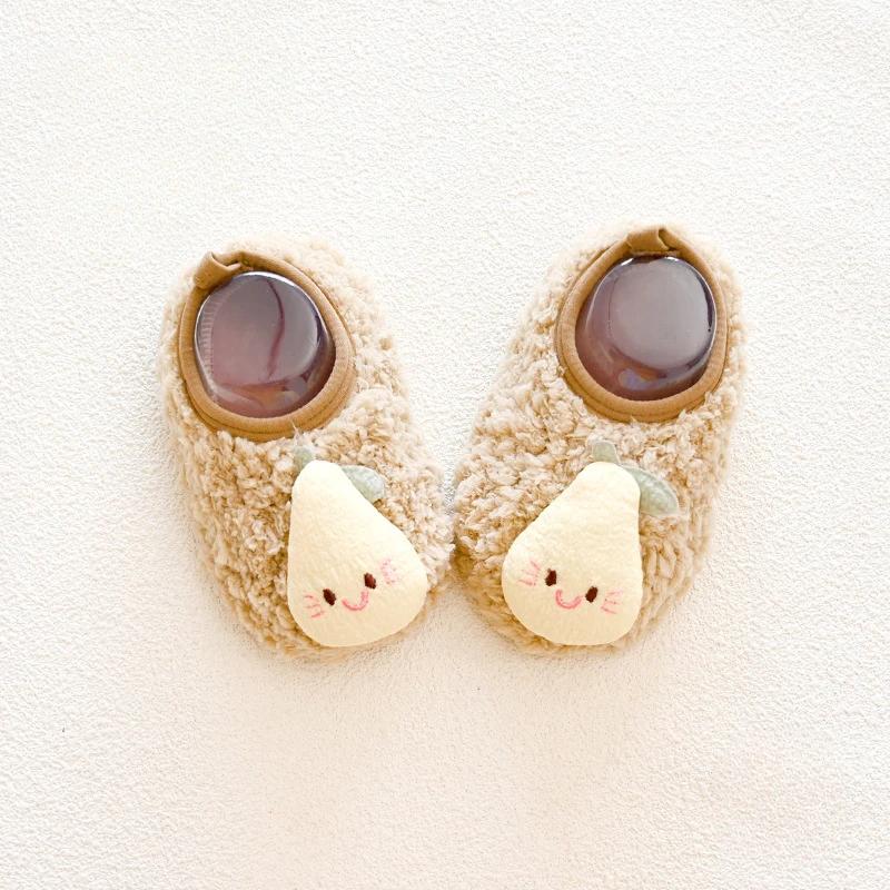 

Детская обувь Новая Милая Мультяшная Дизайнерская Повседневная Обувь Теплая Хлопковая Мягкая Подошва Обувь для Малышей для Новорожденного Ребенка Противоскользящие Детские Кроссовки insole16.2cm грушевый