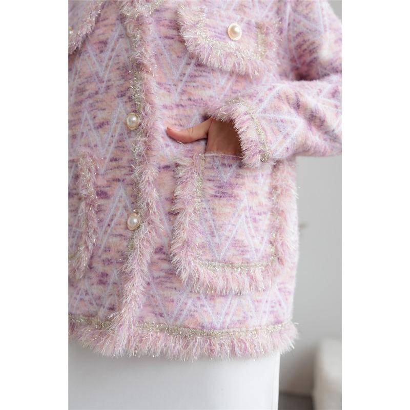 Women's Autumn and Winter Temperament Commuter V-neck Cardigan Sweater