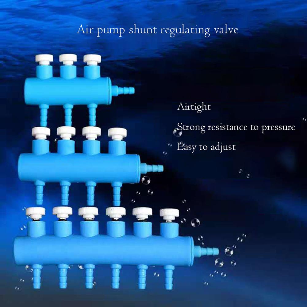Aquarium Luftpumpe Schlauch Splitter Luftverteiler Einstellbare Tracheal Shunt Einzigen Loch Sauerstoff Booster Pumpe Adapter Zubehör
