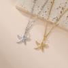 Lucktune Fashion Stainless Steel Necklaces Shells Starfish Turtles Shape Necklace For Women's Jewelry Birthday Party Gift Sale