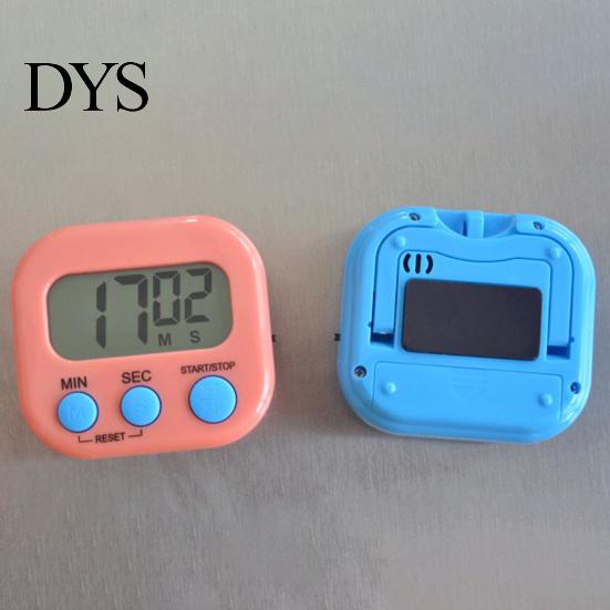 Wall Mounted Kitchen Timer Magnetic LCD Digital Countdown Stopwatch Portable with Battery Operated Stand Cooking Baking Sports Alarm Clock Reminder