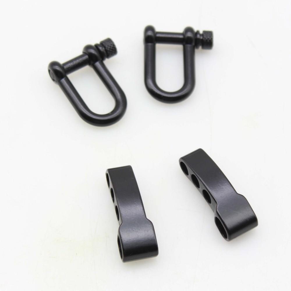 Zinc Alloy Rope Paracord Buckle Survival Bracelets O-Shaped Shackle  Outdoor Accessories