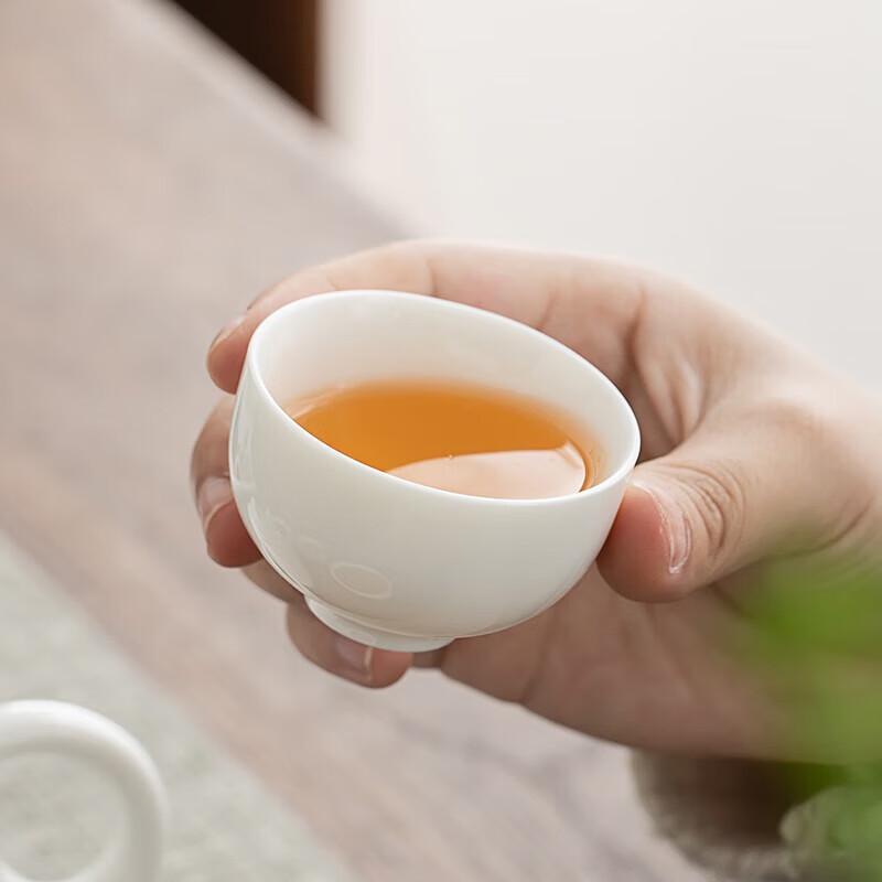 CHANGSHEGNYUAN Portable White Ceramic Travel Tea Set