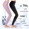 Leggings da Donna Ultra-Sottili in Modal - Miscela di Cotone e Seta di Ghiaccio, Taglie Forti, Abbigliamento Autunnale ed Estivo