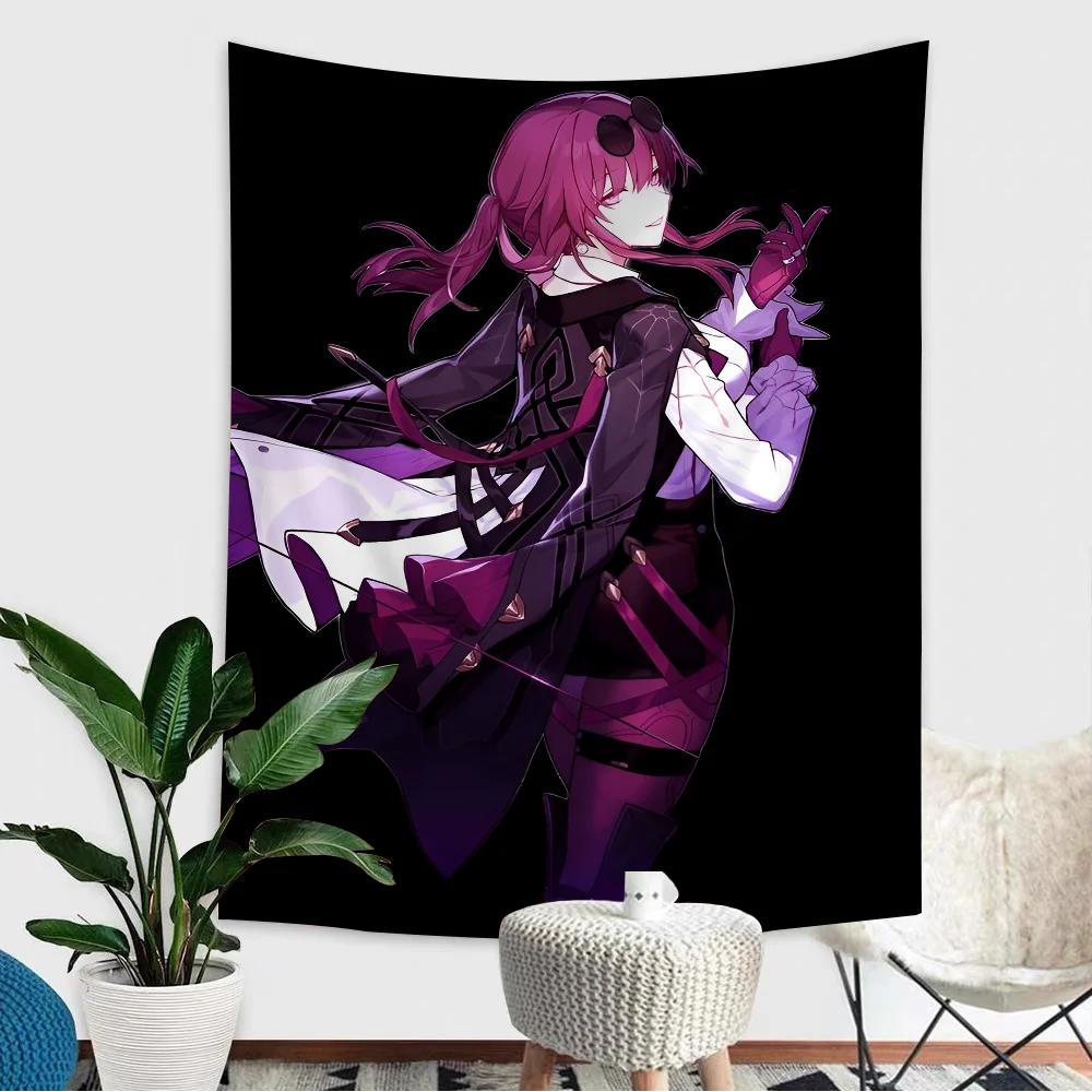 Honkai Star Rail Kafka Printed Large Wall Tapestry Cheap Hippie Wall Hanging Bohemian Wall Tapestries Mandala INS Home Decor