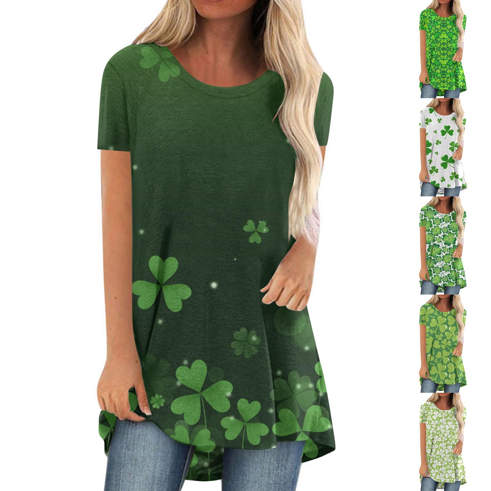 

Женская повседневная футболка с короткими рукавами и принтом