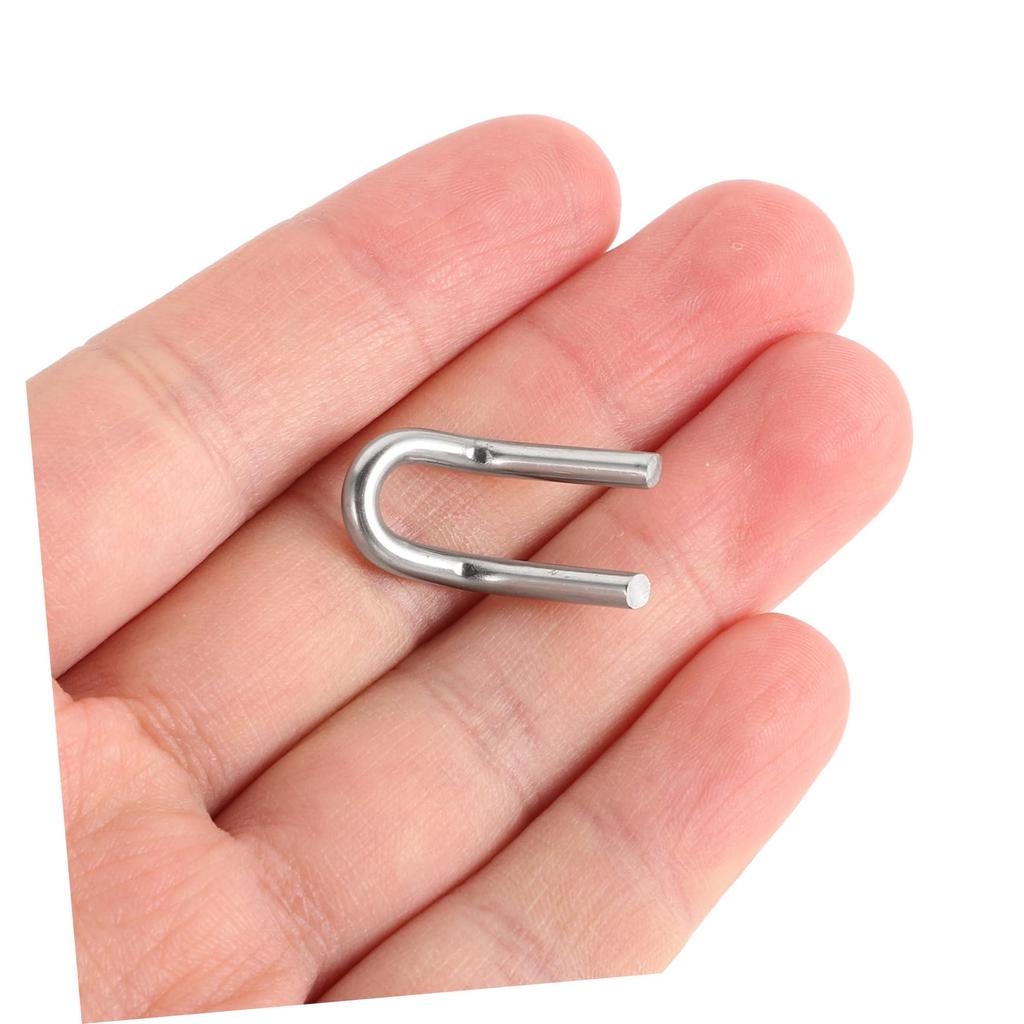PAMINGONO 4 Pcs Stainless Steel Motorcycle Spring Hooks U-Shaped Fasteners for Improved Performance