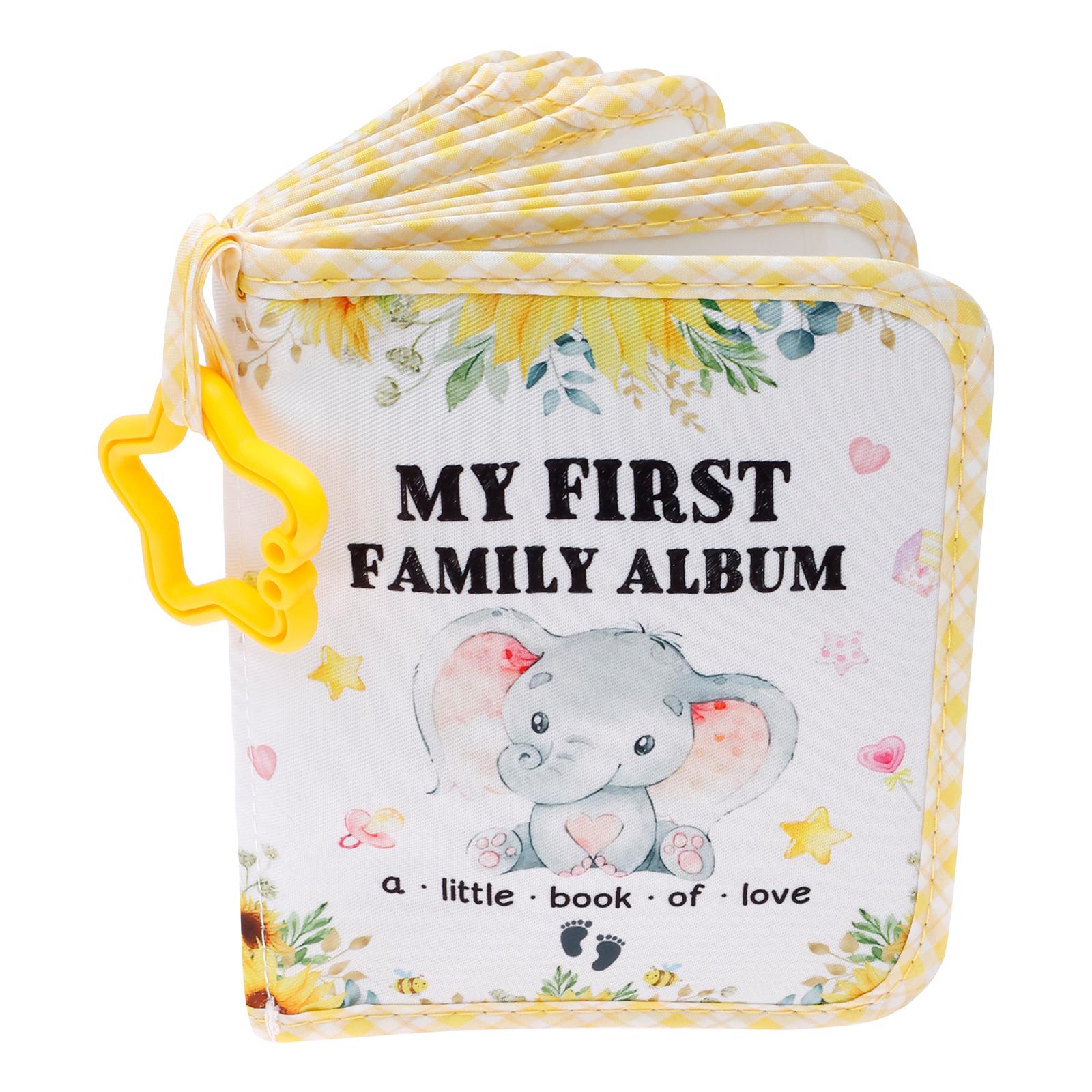 

Baby Photo Album First Year Baby Photo Book Growth Babies Albums Shower Guest Diy Giraffe Photography Album with Family record жёлтый