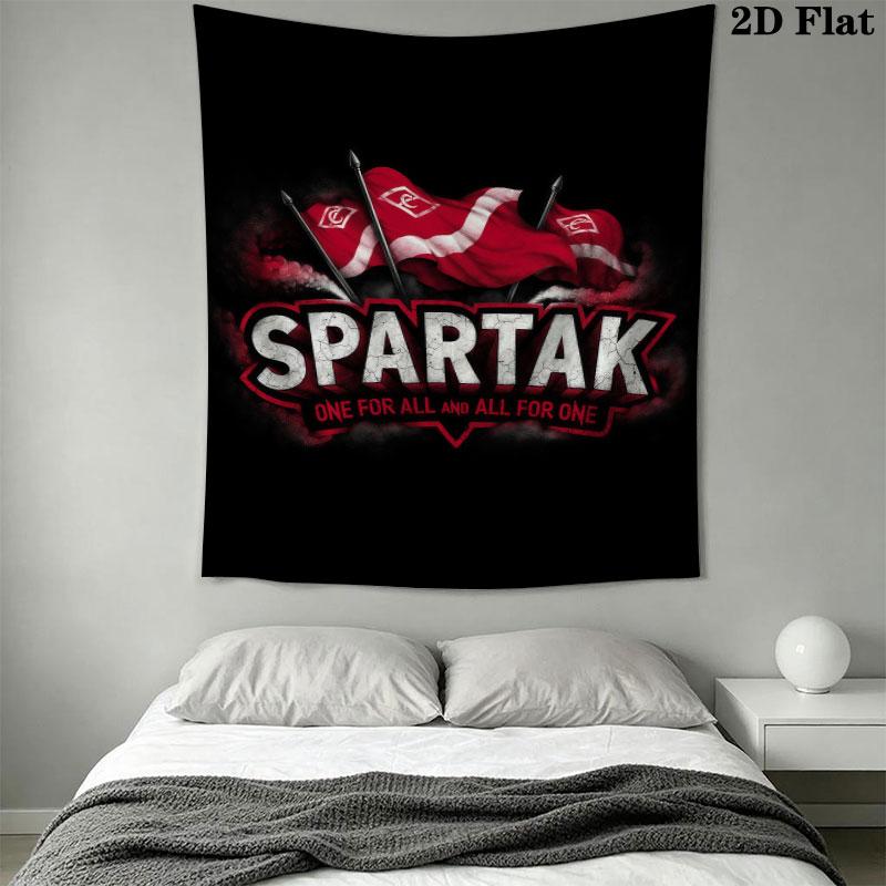 Spartak Moscow Glory Wall Hanging Printed Fabric Blanket Decorative Tapestries for Bedroom Living Room Home Decor