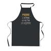 Kitchen Apron - Pierre Homme Myth Legend - Black - Breton Pattern - Cotton