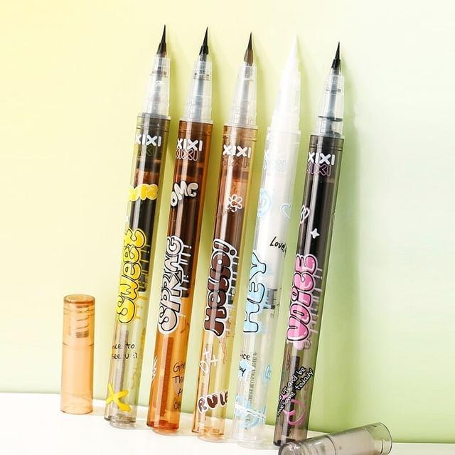 xixi - Flower Tiny Light Eyeliner - U4-U5 #U4 Cool Black - 600mg