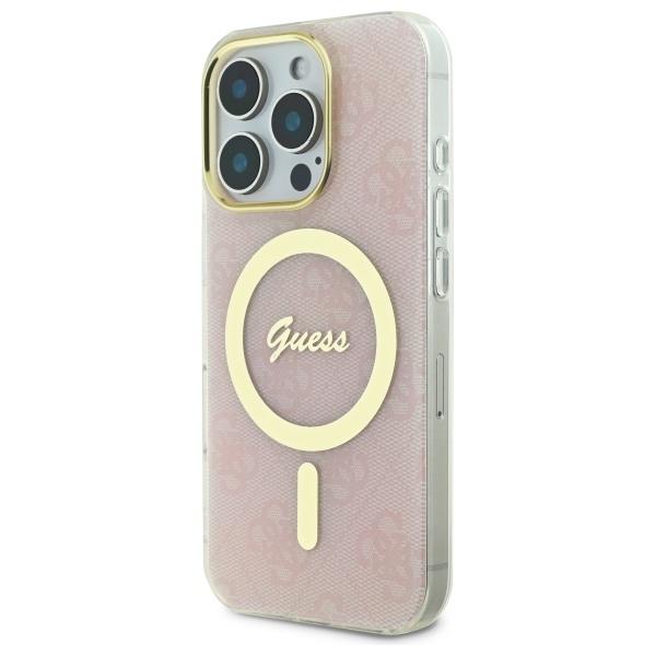 Guess Guhmp16Lh4Stp Iphone 16 Pro6.3 Różowy/Pink Hardcase Iml 4G Magsafe
