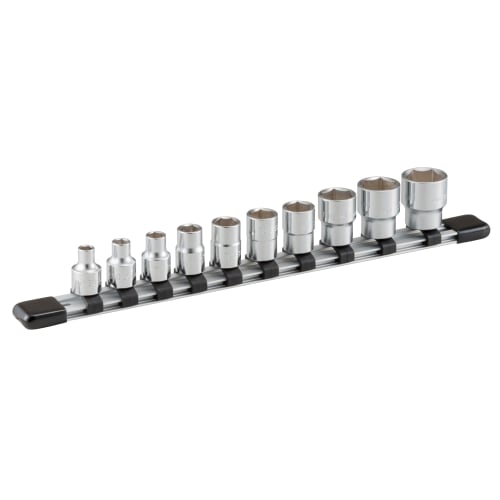 TONE socket set (hexagonal, with holder) HS310, drive angle 9.5mm (3/8"), 10 items included