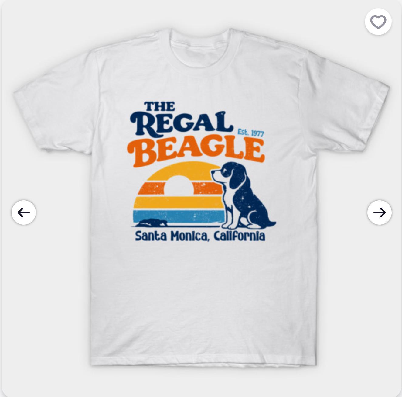 The Regal Beagle Santa Monica California EST 1977 T-Shirt S разноцветный
