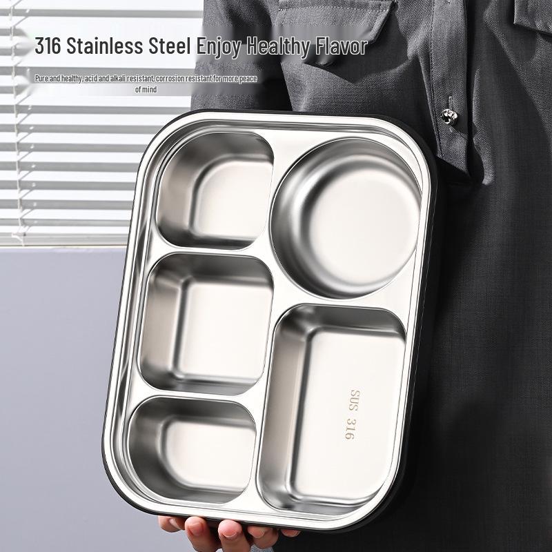 304 Stainless Steel Lunch Box for Adults, Large Capacity Bento with Heat Preservation, Student Meal Container, New Model