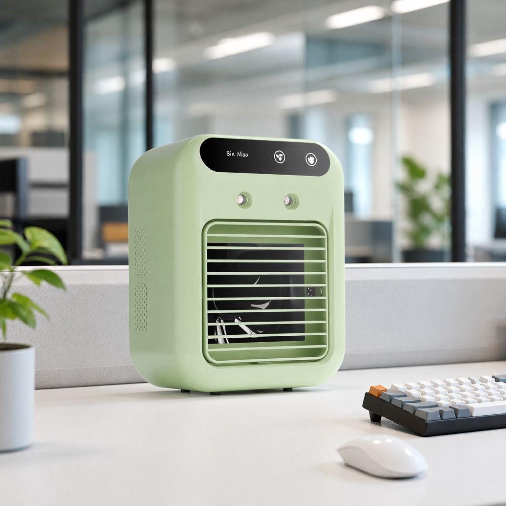 Dual Spray Portable Air Conditioner Ultrasonic Atomization USB Air Cooler  Office Humidification