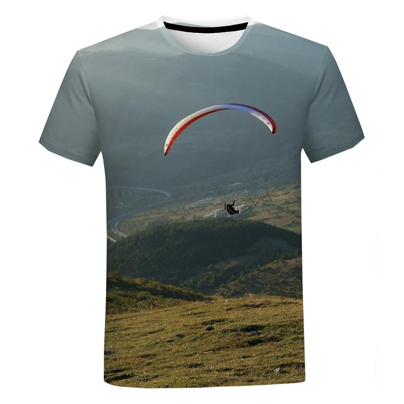 Extreme Sport Paragliding 3D Drucken Anime T Shirt Sommer Mode Stil Männer Kleidung T-Shirts Harajuku Oansatz Übergroßen Tees Tops