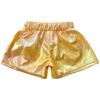 Girls Metallic Sparkly Shorts Elastic Waist Jazz Dance Cheerleading Stage Performance Costume Bottoms