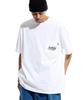 CREAM SODA LAB Basketball Oversized Heavyweight Pocket Short Sleeve T-Shirt White Black