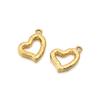 5pcs Stainless Steel Bow Heart Charms Exquisite Charms Pendant For Jewelry Making DIY Bracelets Necklace Earrings Accessories