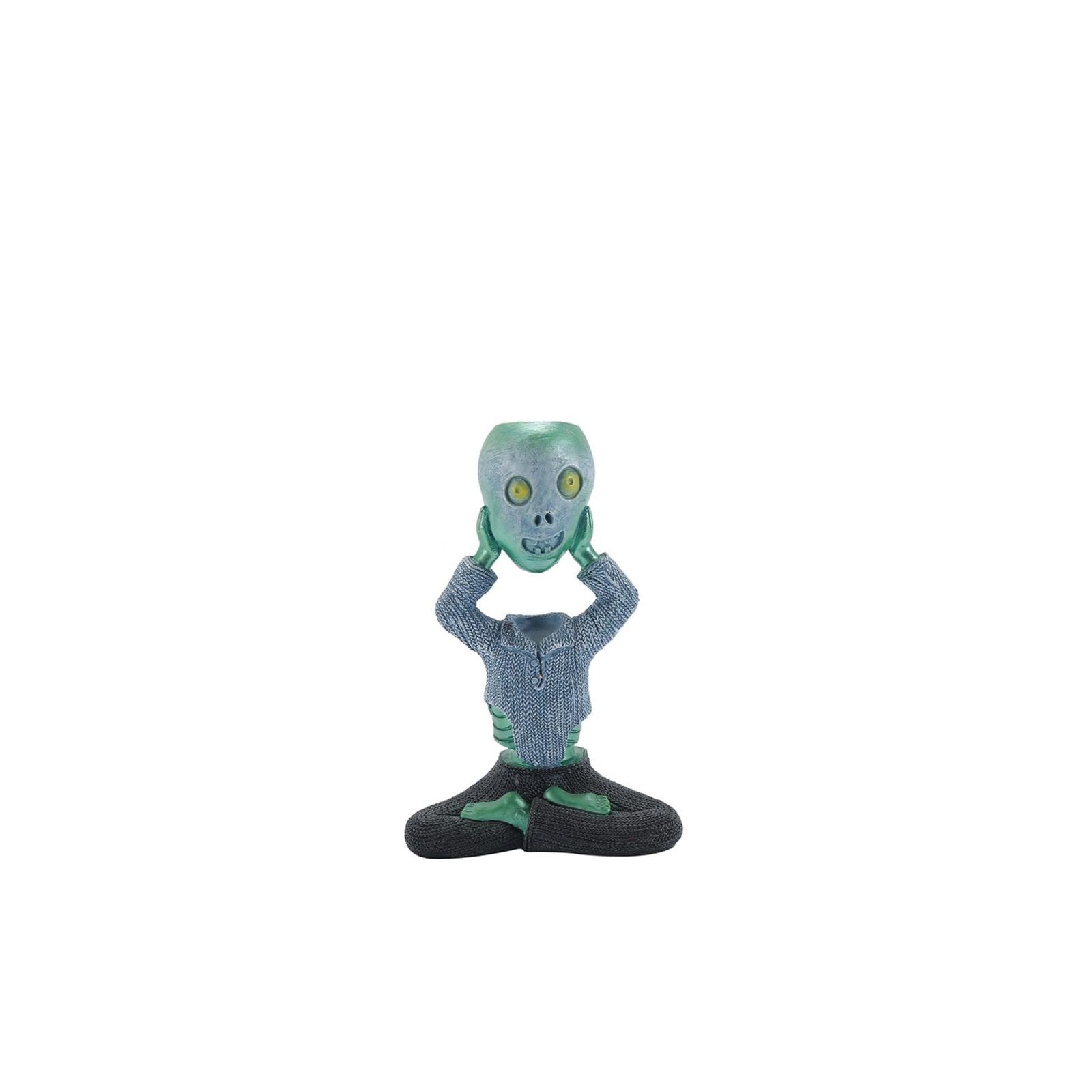 Meditating Skeleton Resin Statue - Yoga Skeleton Desk Decor for Halloween, , Home, Creative Gift one size