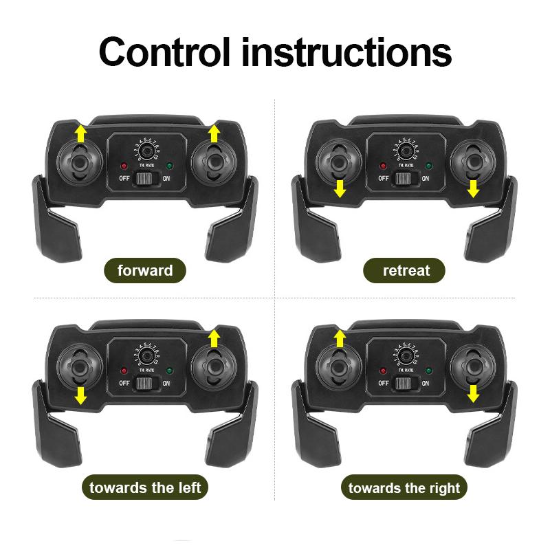 NEW RC 6-wheel Drive RC Car Armored Heavy-duty Transport Vehicle Adjustable Speed Full-scale Climbing Off-road RC High-speed Car